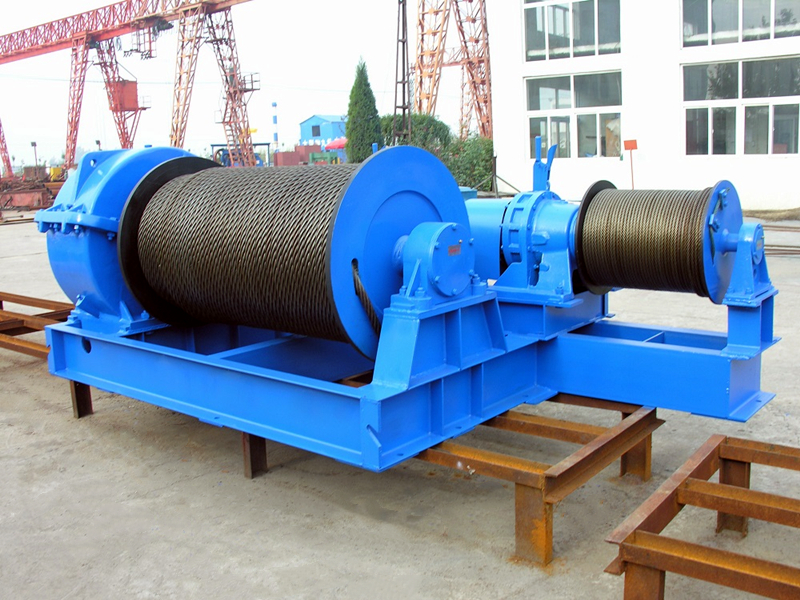 15 ton double drum electric winch