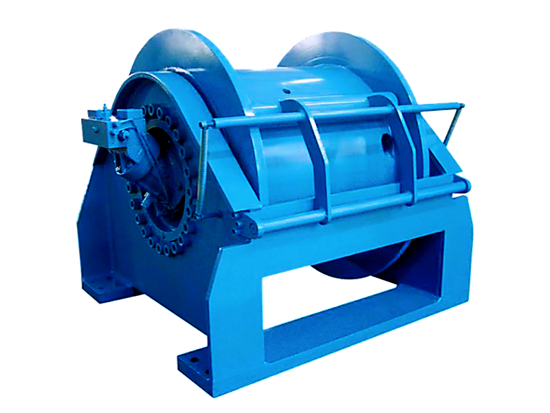 hydraulic lifting winch for towing materials